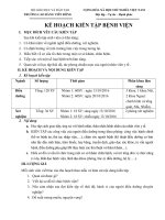 Kế hoạch kiến tập bệnh viện dành cho SV năm nhất ngành Điều dưỡng và Xét nghiệm y học (năm nhất) - CĐ Viễn Đông