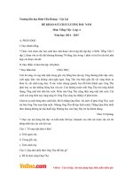 de thi kscl dau nam mon tieng viet lop 4 truong tieu hoc dinh tien hoang