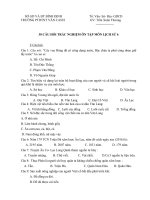 cau hoi trac nghiem mon lich su lop 6