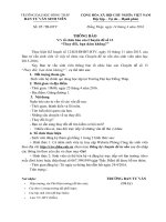 Thông báo về việc Tổ chức báo cáo Chuyên đề số 13 Thay đổi, bạn dám không?