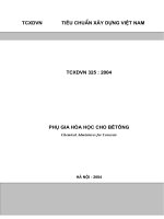 32 TCXDVN325 2004 Phu gia hoa hoc cho betong