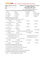 de khao sat chat luong giua hoc ky 1 mon tieng anh lop 8 huyen viet yen bac giang nam hoc 2014 2015