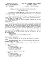 KẾ HOẠCH KIỂM TRA CHUYÊN MÔN GIÁO VIÊN NĂM HỌC 2017-2018