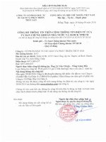 CÔNG BỐ THOÁI PHẦN VỐN ĐẦU TƯ CÒN LẠI TẠI CÔNG TY DẦU CÁ CHÂU Á CỦA TRISEDCO Cong bo thoai von