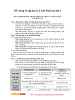 de cuong on tap hki 2 mon sinh hoc lop 6