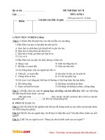 de ktra giua hki 2 mon sinh hoc lop 6 truong thcs tam hung