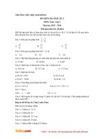 de thi hki2 mon toan lop 5 truong tieu hoc kim dong