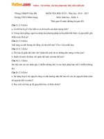 de thi hk2 mon sinh hoc lop 6 truong thcs binh giang kien giang nam hoc 2016 2017