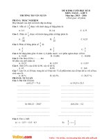 de thi hki2 mon toan lop 5 truong tieu hoc van xuan