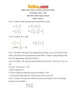 De kiem tra chat luong cuoi hoc ki 2 mon Toan lop 6 nam 2016 2017