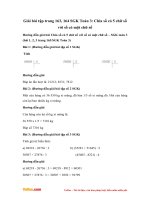 giai bai tap trang 163 164 sgk toan 3 chia so co 5 chu so voi so co 1 chu so