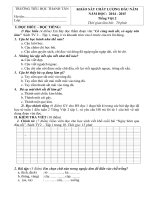 de kscl dau nam mon tieng viet lop 2 truong tieu hoc thanh tan nam 2014 2015