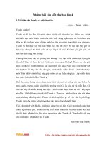 nhung bai van viet thu hay lop 4