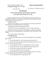 Kế hoạch tổ chức Chiến dịch thanh niên tình nguyện hè của Liên chi đoàn Khoa SP Ngữ văn - Sử - Địa năm 2016