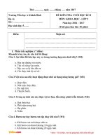 de thi hoc ki 2 mon khoa hoc lop 5 truong TH A khanh binh nam 2016 2017