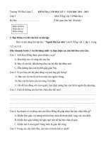 de kiem tra cuoi ki 1 mon tieng viet lop 3 nam 2014 2015 truong tieu hoc dai lanh 2