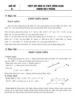 Bài tập phép dời hình và phép đồng dạng trong mặt phẳng có lời giải chi tiết