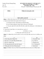 de kiem tra cuoi ki 1 mon lich su dia ly lop 4 nam 2011 2012 truong th phuong hung