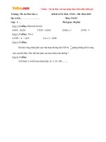 de thi kscl dau nam mon toan lop 4 truong tieu hoc an phu tan a nam 2014 2015