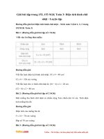 giai bai tap trang 152 153 sgk toan 3 dien tich hinh chu nhat