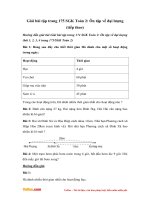 giai bai tap trang 175 sgk toan 2 on tap ve dai luong