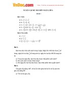 tyen tap de thi mon toan lop 6