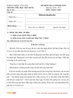 de thi hoc ki 2 mon tieng viet lop 4 truong TH viet hung nam 2016 2017