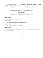 de thi hk 1 mon sinh lop 8 nam 2013 2014 huyen long my