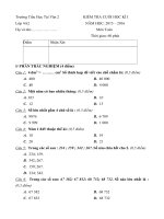 de kiem tra cuoi hoc ki 1 mon toan lop 4 nam 2015 2016 truong tieu hoc tai van 2