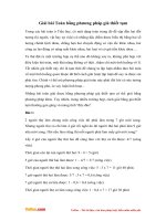 giai bai toan bang phuong phap gia thiet tam