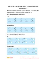 giai bai tap trang 48 sgk toan 1 luyen tap phep cong trong pham vi 4