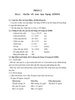 Lập quy trình công nghệ cho tàu hàng rời 22500 DWT tại công ty CNTT nam triệu 