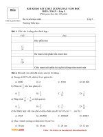 de khao sat chat luong dau nam mon toan lop 5