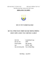 Tính toán thiết kế hệ thống phòng cháy chữa cháy tàu chở dầu 13500 t 