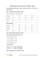 giai bai tap trang 5 sgk toan 2 so hang tong