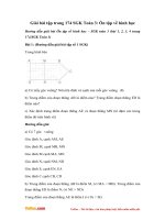 giai bai tap trang 174 sgk toan 3 on tap ve hinh hoc