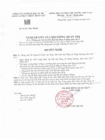 Nghi quyet va thong bao chot danh sach