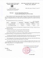 giai trinh chenh lech bctc 2016