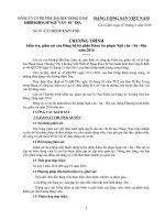Thông báo Chương trình kiểm tra giám sát của Đảng bộ Bộ phận Khoa SP Ngữ văn - Sử - Địa năm 2016