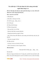 van mau lop 4 viet thu tham hoi chuc mung sinh nhat nguoi than dang o xa