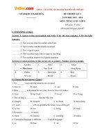 de thi hoc ky 1 mon tieng anh lop 8 tinh thanh hoa nam hoc 2015 2016