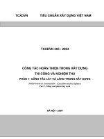 14 TCXDVN303 2004 Cong tac hoan thien trong xay dung