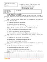 de thi hoc ki 1 mon tieng viet lop 4 truong TH van phuoc 1 nam 2014 2015