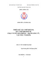 Thiết kế tàu chở 200 khách, tốc độ 17 knots chạy tuyến hải phòng   bạch long vỹ 