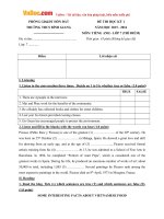 de thi hoc ky 1 mon tieng anh lop 7 thi diem truong thcs binh giang kien giang nam hoc 2015 2016