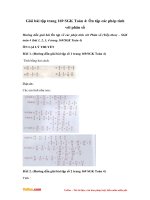 giai bai tap trang 169 sgk toan 4 on tap cac phep tinh ve phan so tiep theo