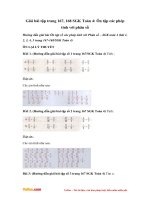 giai bai tap trang 167 168 sgk toan 4 on tap cac phep tinh ve phan so