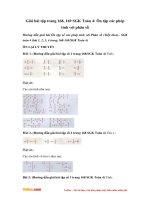 giai bai tap trang 168 169 sgk toan 4 on tap cac phep tinh ve phan so tiep