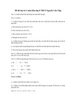 de thi hki mon hoa lop 8 nguyen van tiep