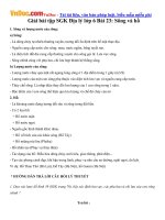 giai bai tap sgk dia ly lop 6 bai 23 song va ho